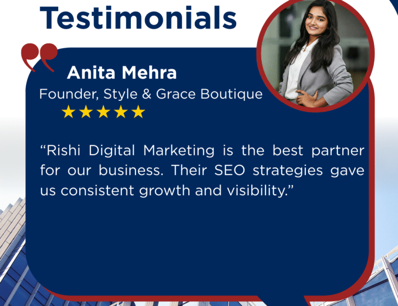 rishi digital marketing regarding TESTIMONIALS . Please share. Alternative text, title, caption, and description: